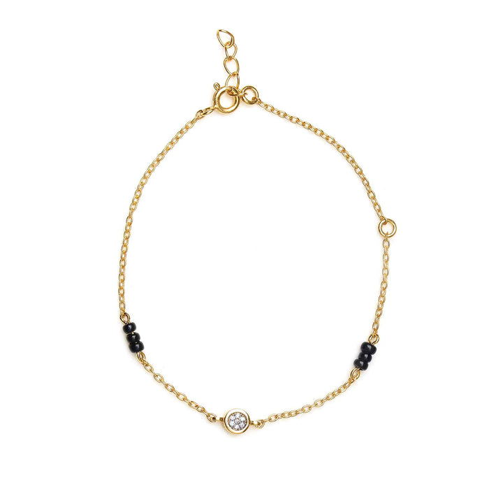 925 Silver Moissanite Diamond Mangalsutra Bracelet