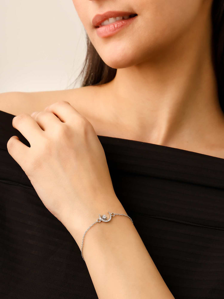 925 Silver Moissanite Diamond Balance Soul Bracelet