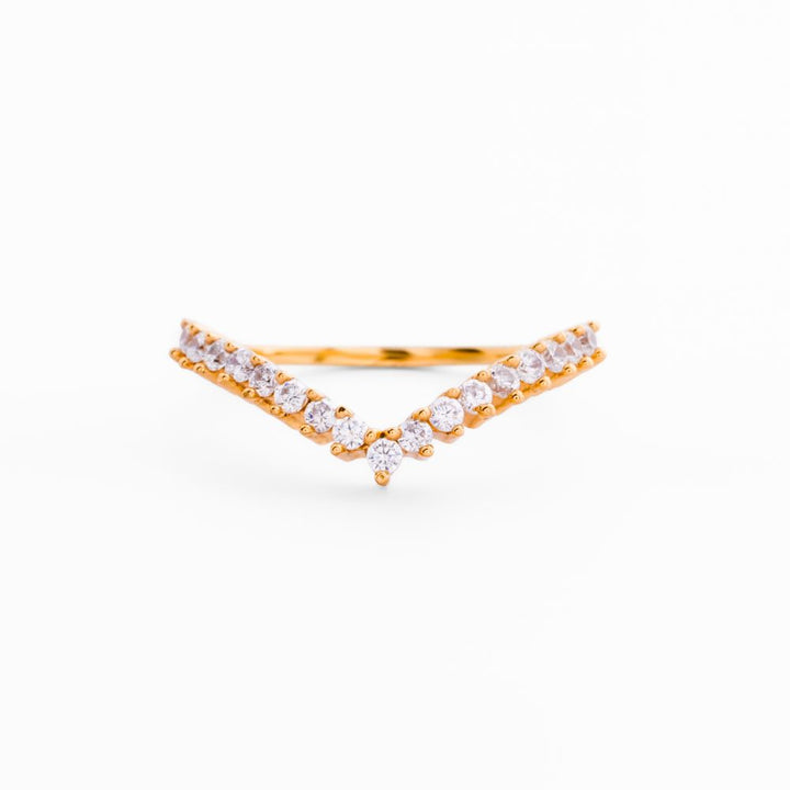 925 Sterling Silver 18K Gold Plated Vailora Ring