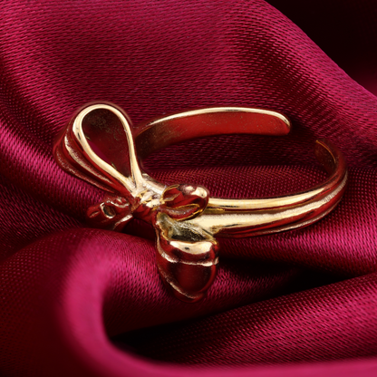 Dainty bow ring - 18K Gold Plated/ Anti Tarnish -Waterproof