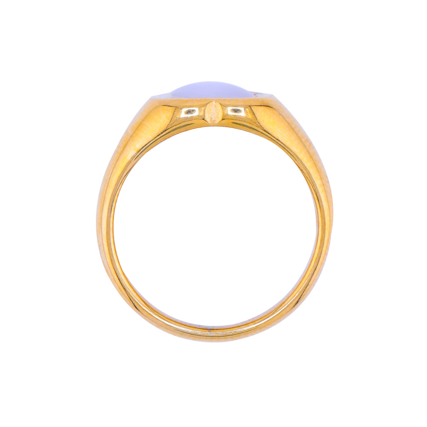 White heart ring - 18K Gold Plated/ Anti Tarnish -Waterproof