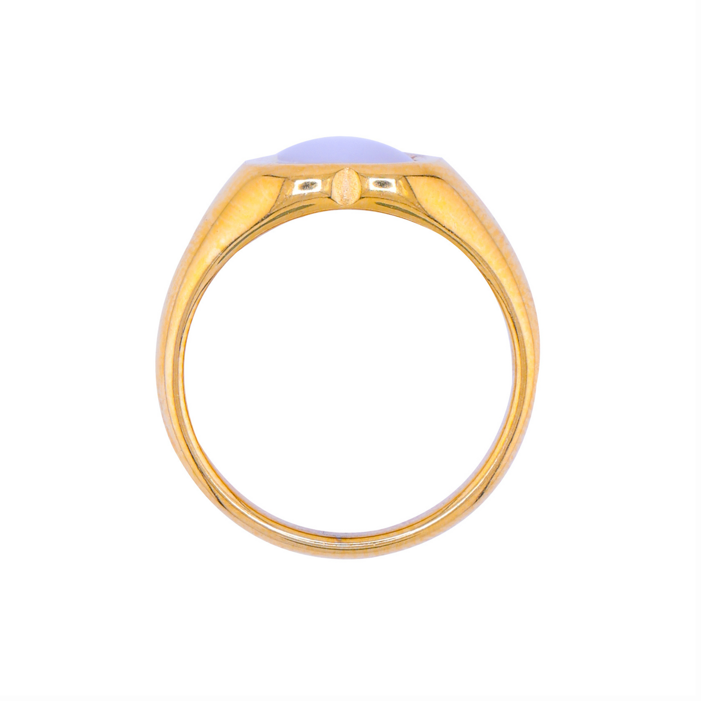 White heart ring - 18K Gold Plated/ Anti Tarnish -Waterproof