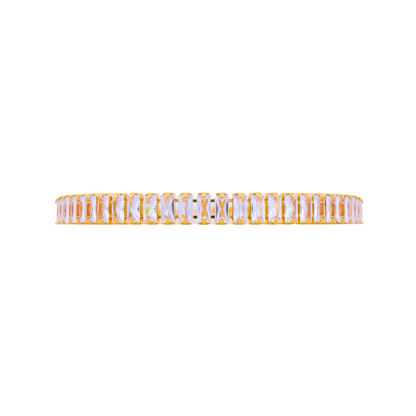 Cubic Zirconia Tennis Bracelet - 18K Gold Plated/ Anti Tarnish -Waterproof