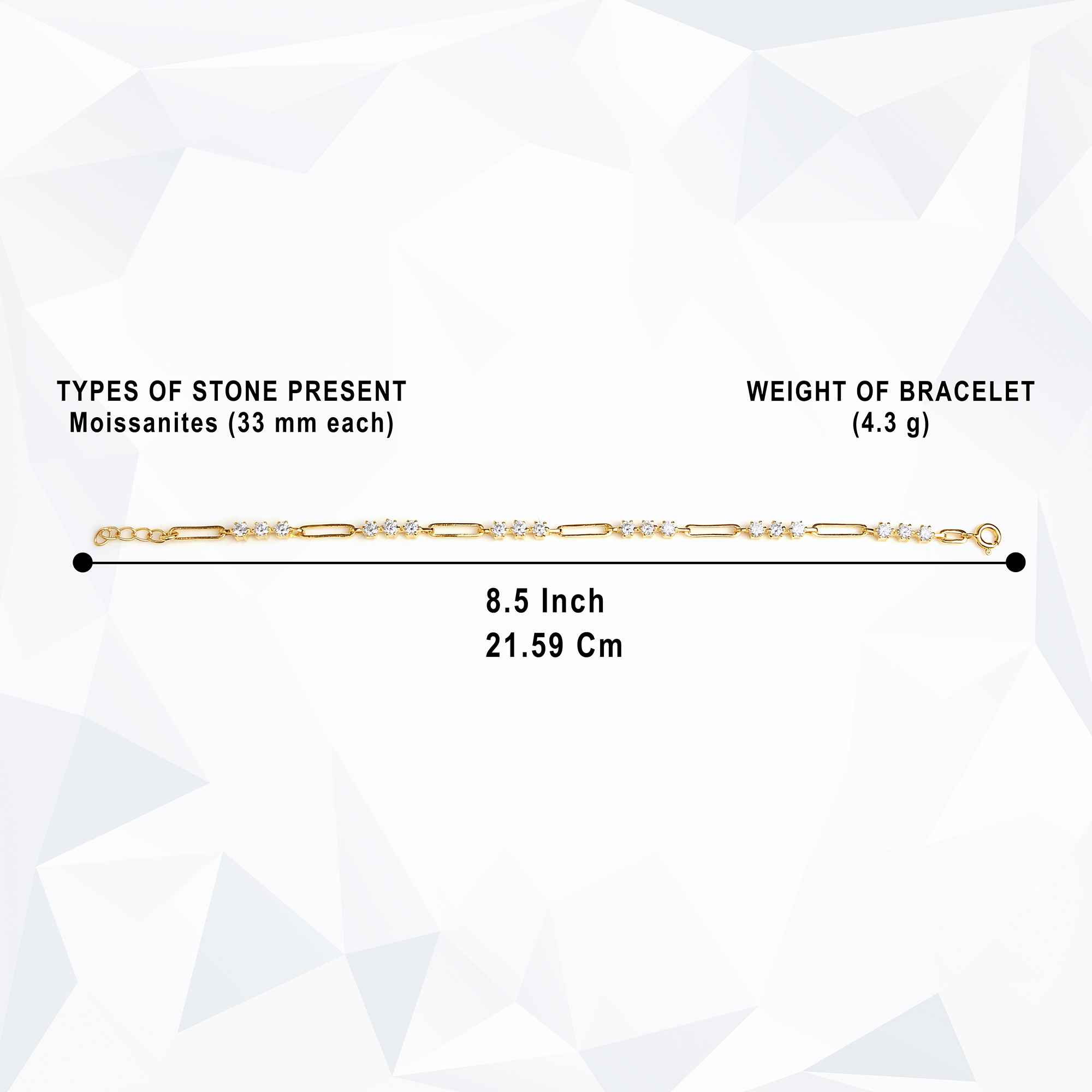 925 Silver Moissanite Diamond Queen Tennis Bracelet