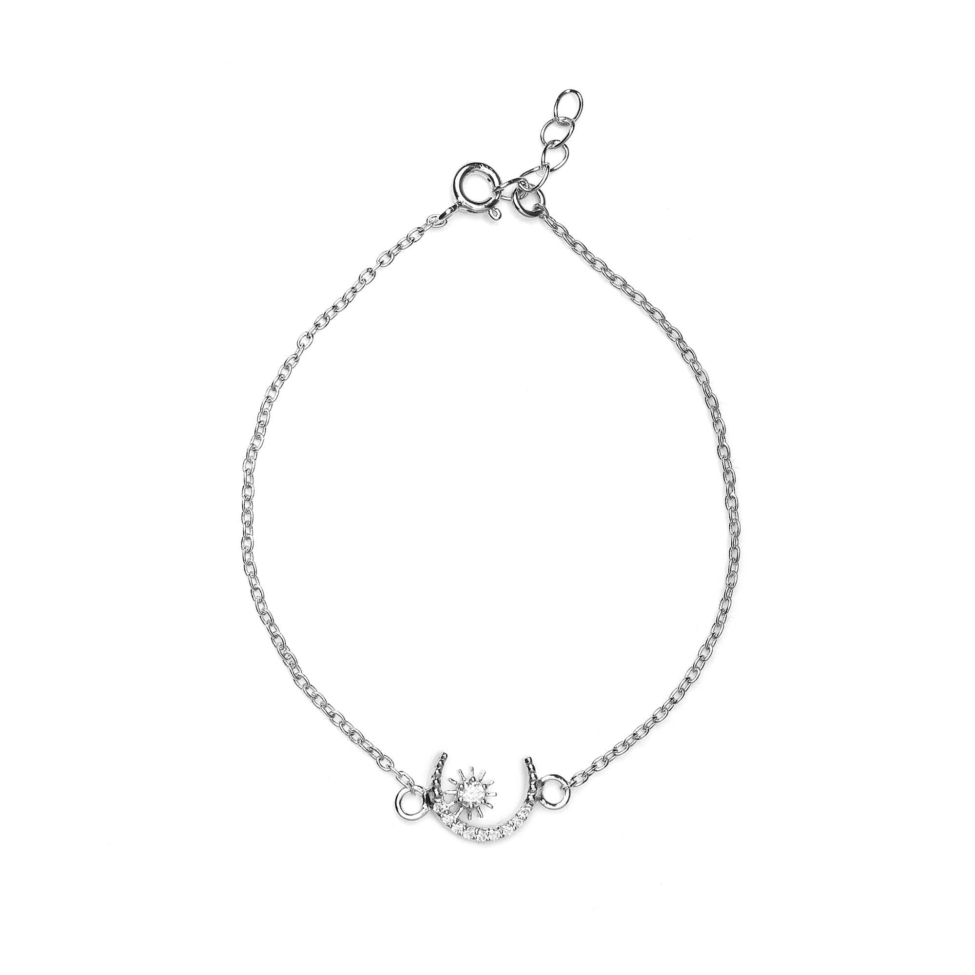 925 Silver Moissanite Diamond Balance Soul Bracelet