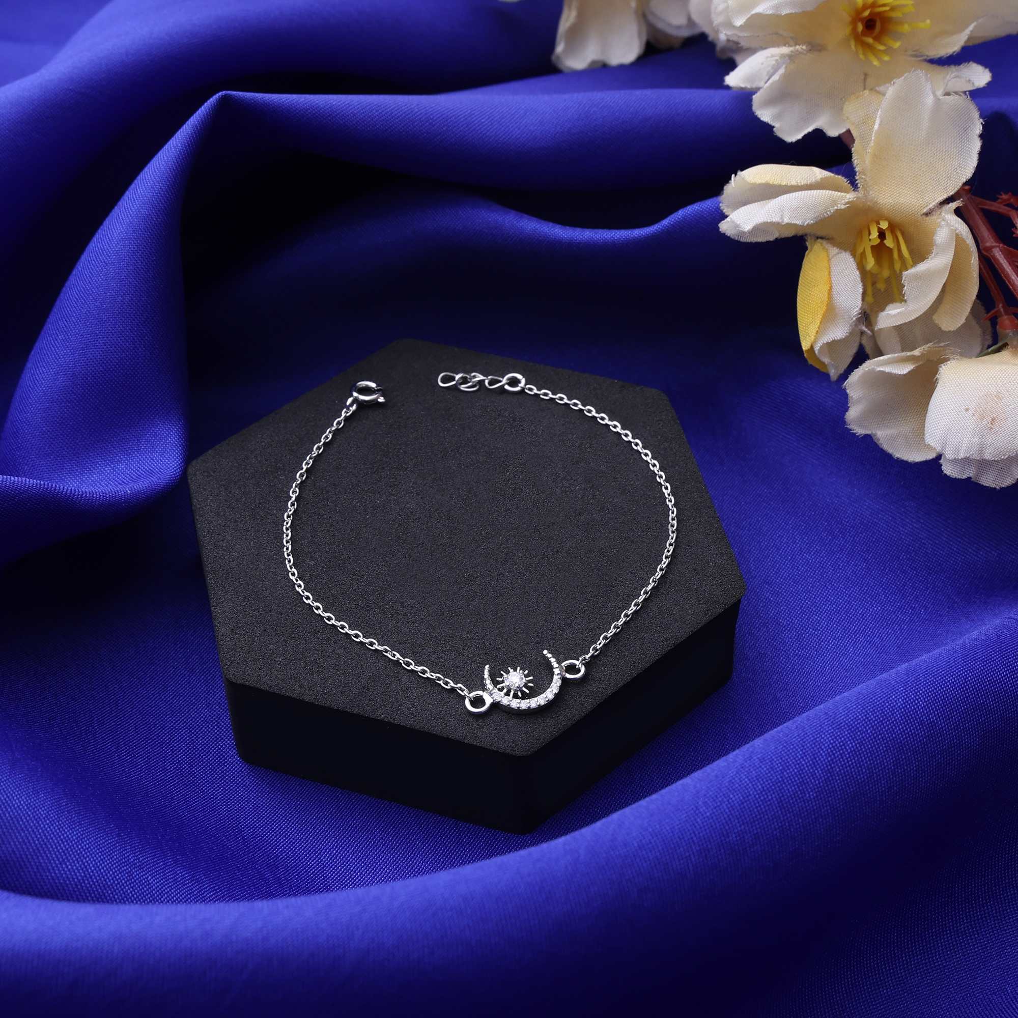 925 Silver Moissanite Diamond Balance Soul Bracelet