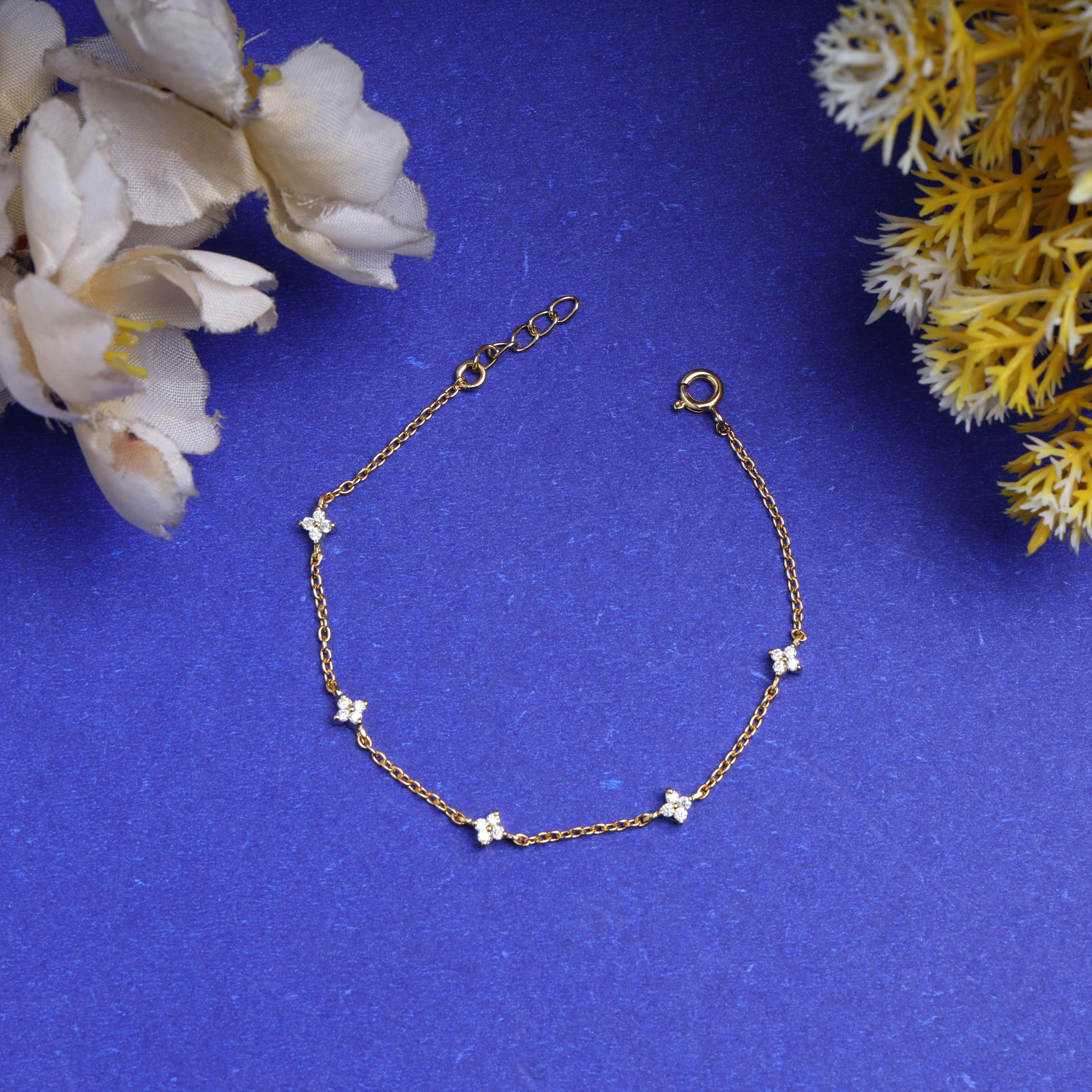 925 Silver Moissanite Diamond Diva Minimalist Tennis Bracelet