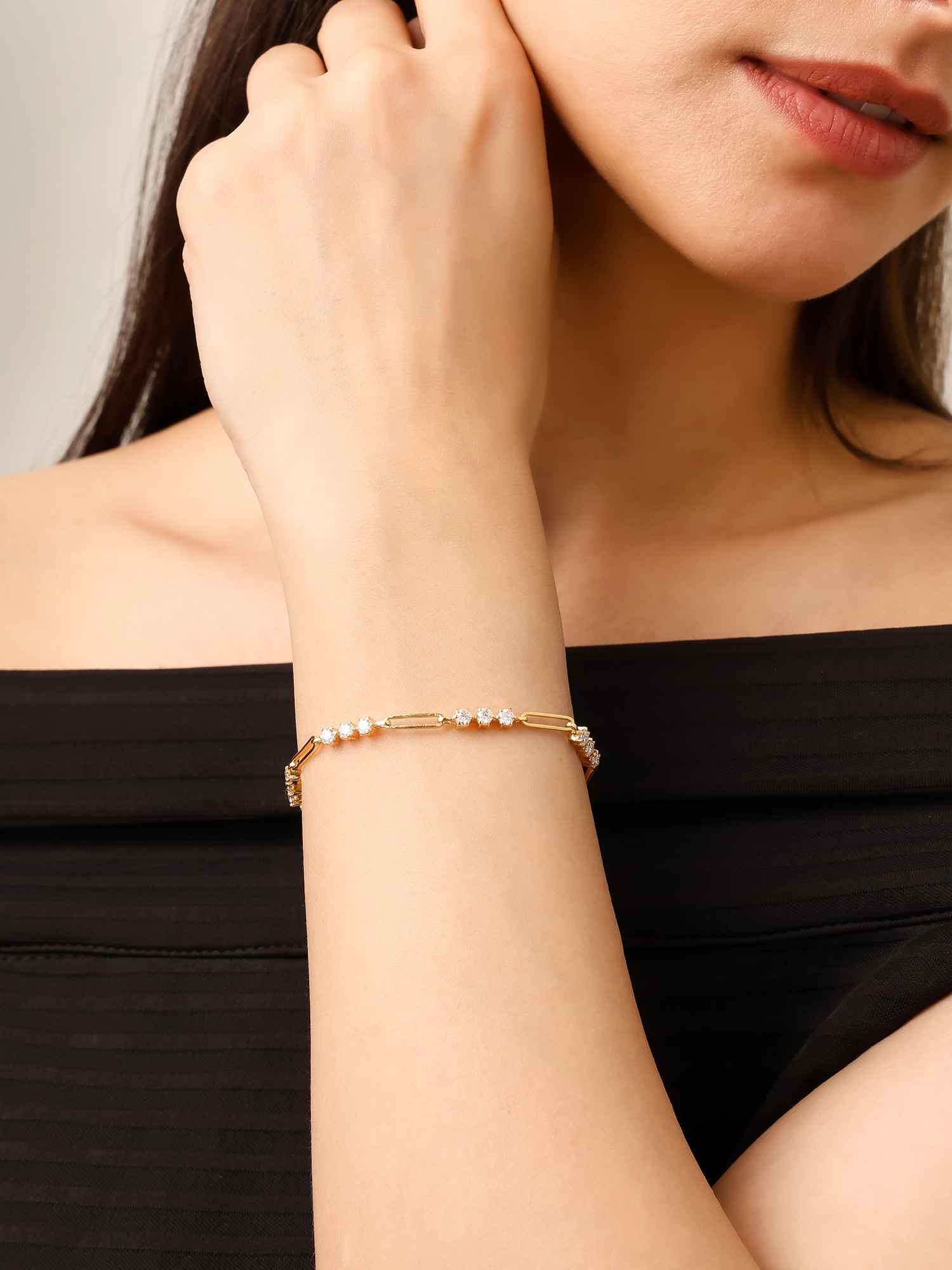 925 Silver Moissanite Diamond Queen Tennis Bracelet