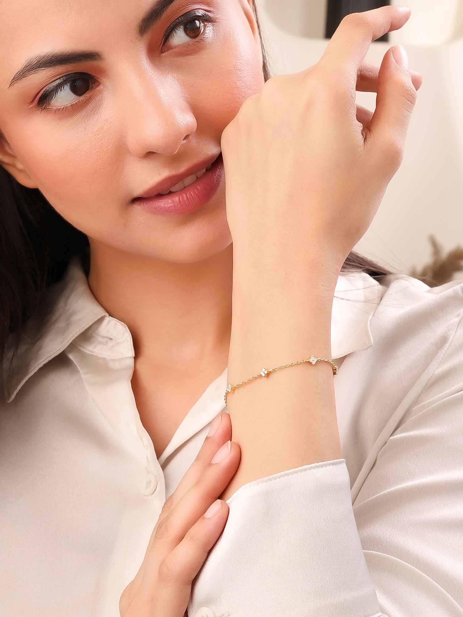 925 Silver Moissanite Diamond Diva Minimalist Tennis Bracelet