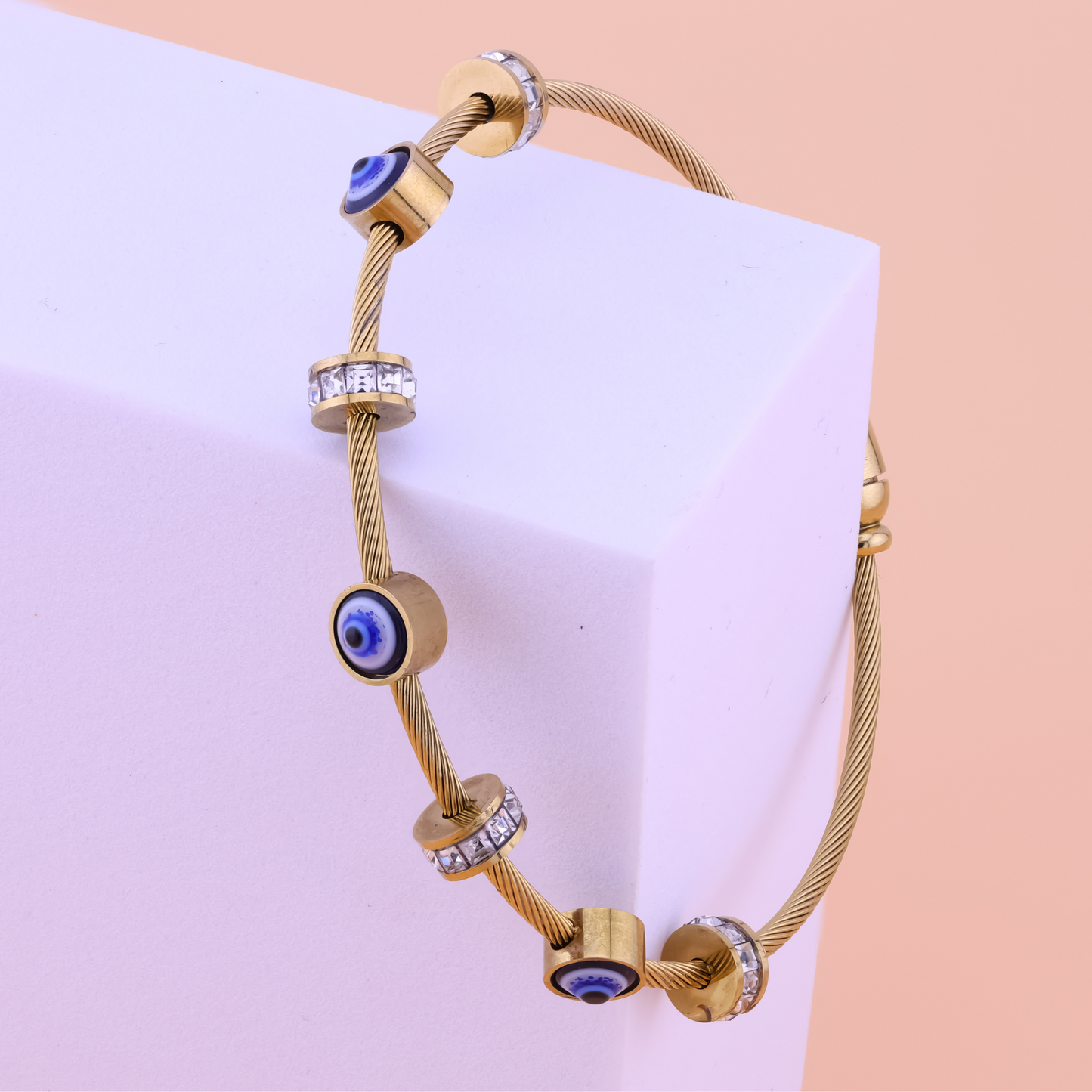 Soraya Evil Eye Bracelet – 18K Gold Plated, Anti-Tarnish & Waterproof