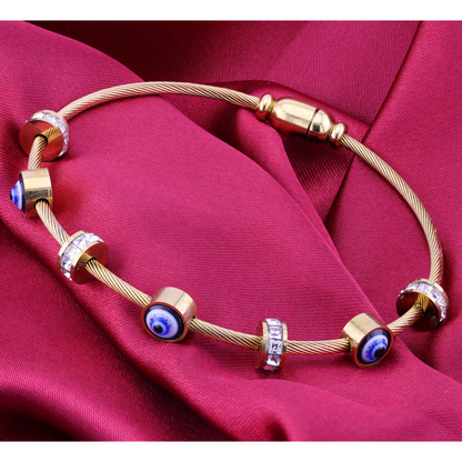 Soraya Evil Eye Bracelet – 18K Gold Plated, Anti-Tarnish & Waterproof