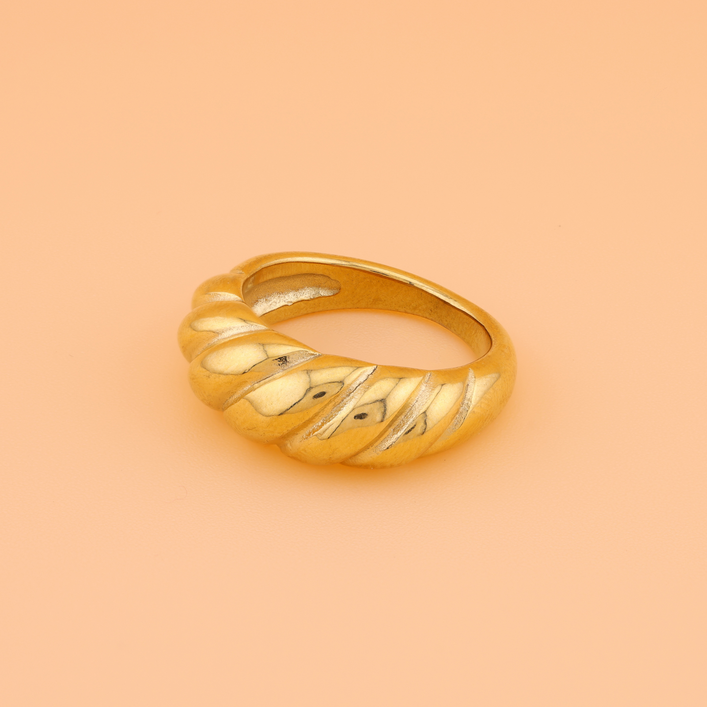 Statement Croissant Ring - 18K Gold Plated/ Anti Tarnish -Waterproof