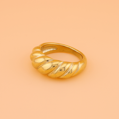 Statement Croissant Ring - 18K Gold Plated/ Anti Tarnish -Waterproof