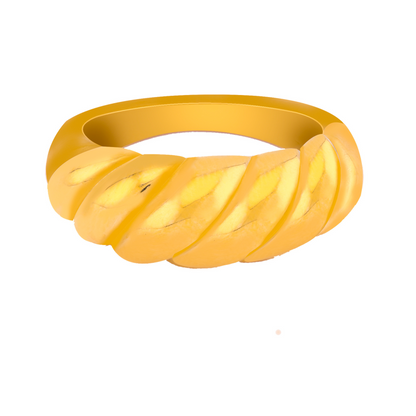 Statement Croissant Ring - 18K Gold Plated/ Anti Tarnish -Waterproof