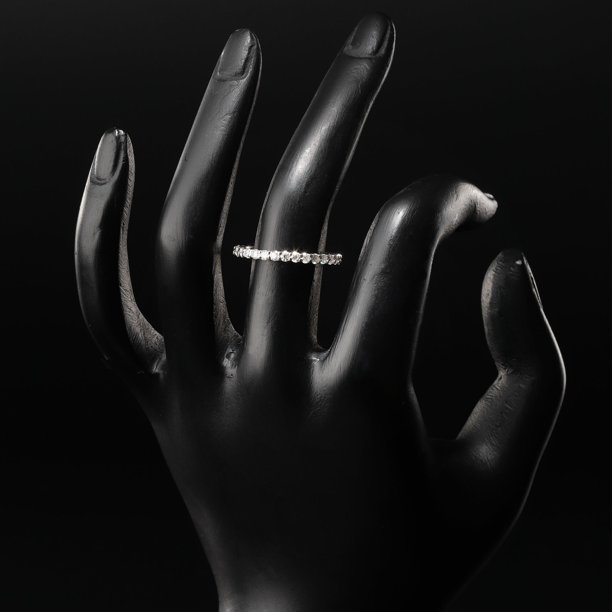 Surrounded by Moissanite Diamond Band Ring