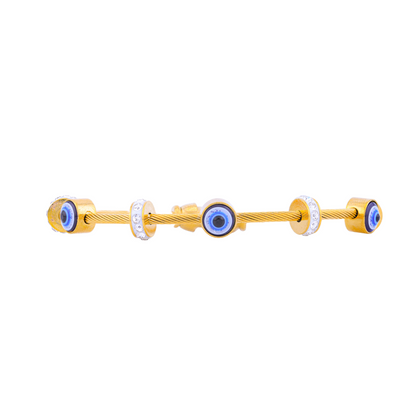 Soraya Evil Eye Bracelet – 18K Gold Plated, Anti-Tarnish & Waterproof