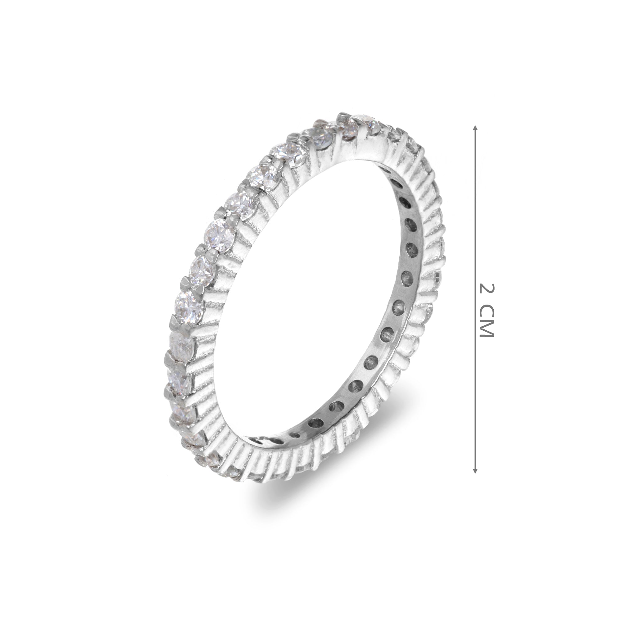 Surrounded by Moissanite Diamond Band Ring