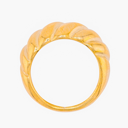 Statement Croissant Ring - 18K Gold Plated/ Anti Tarnish -Waterproof