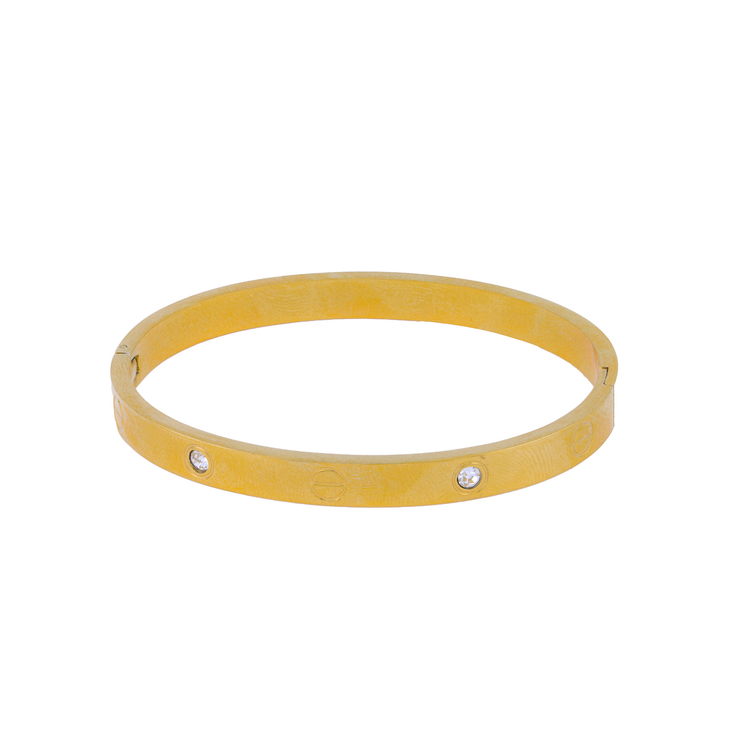 Stoned screwdriver cartier bracelet - 18K Gold Plated/ Anti Tarnish -Waterproof