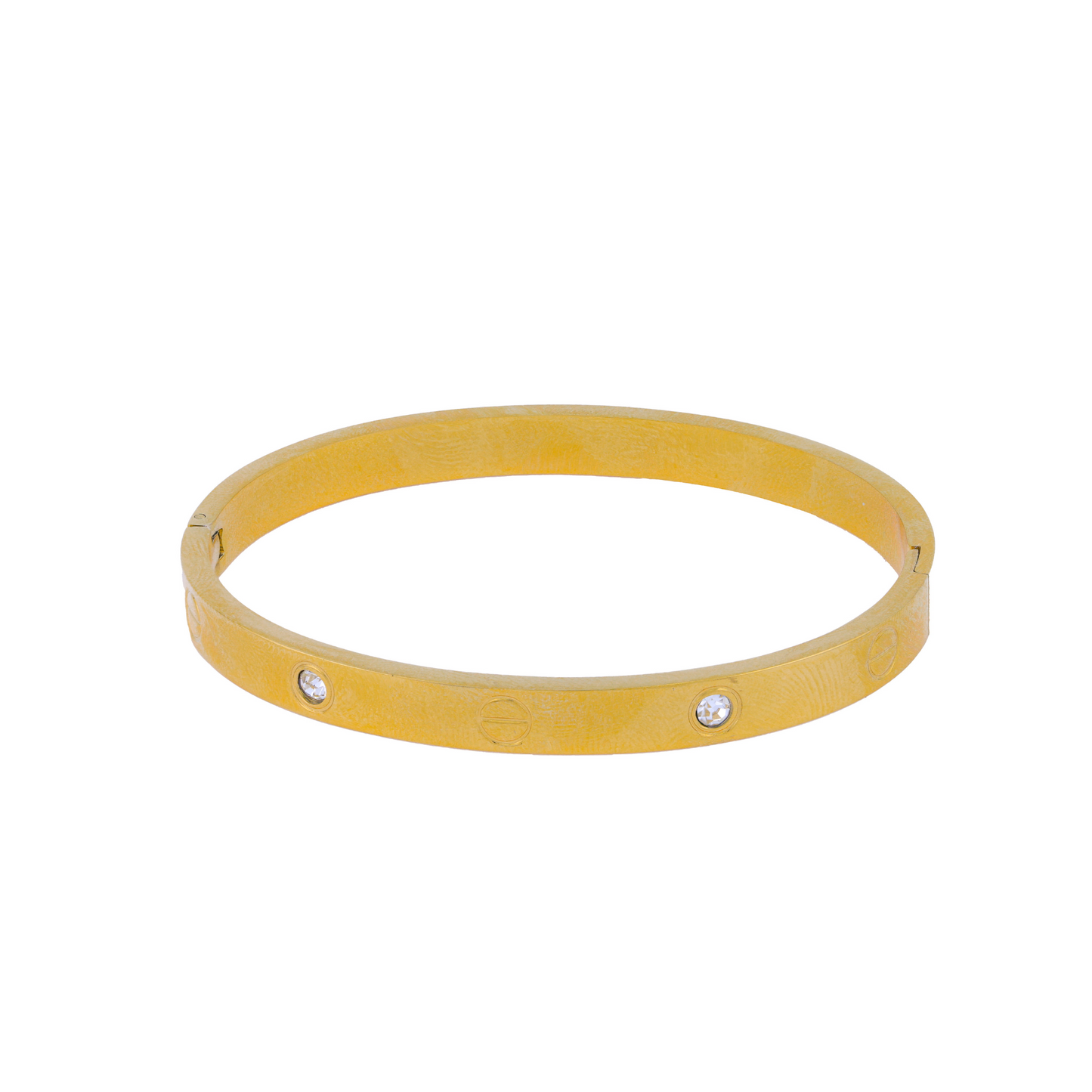 Stoned screwdriver cartier bracelet - 18K Gold Plated/ Anti Tarnish -Waterproof