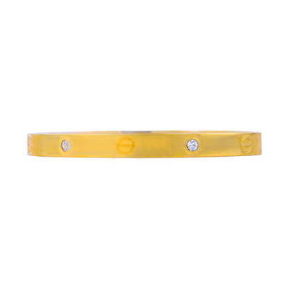 Stoned screwdriver cartier bracelet - 18K Gold Plated/ Anti Tarnish -Waterproof