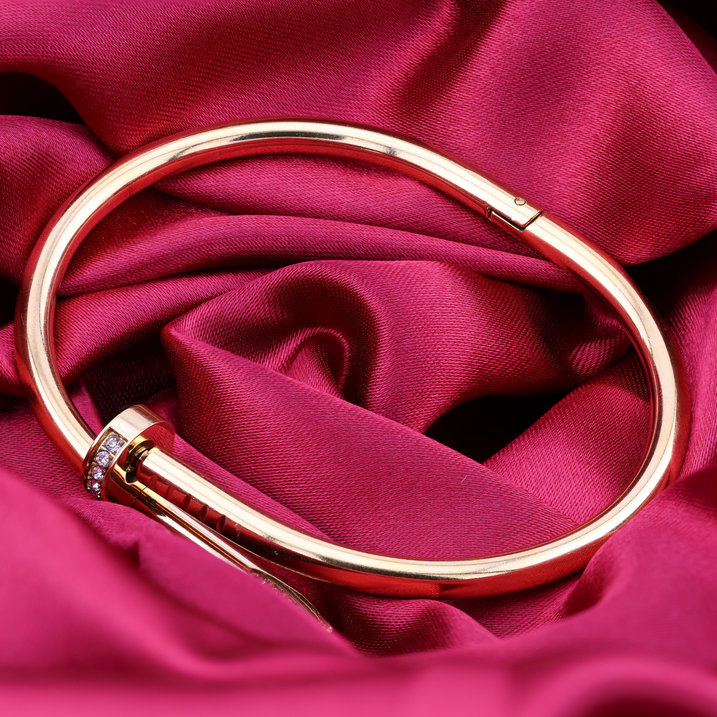 Nail statement bracelet - 18K Gold Plated/ Anti Tarnish -Waterproof