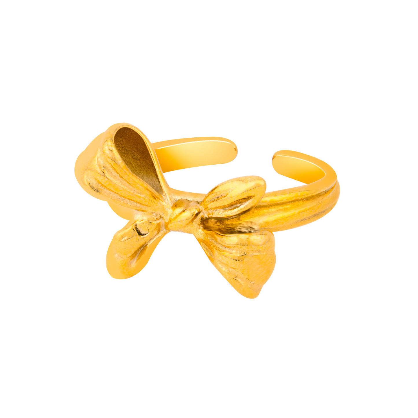 Dainty bow ring - 18K Gold Plated/ Anti Tarnish -Waterproof