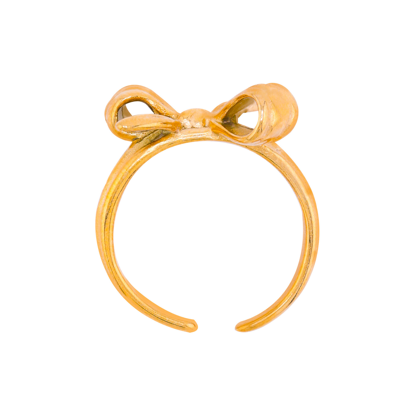 Dainty bow ring - 18K Gold Plated/ Anti Tarnish -Waterproof