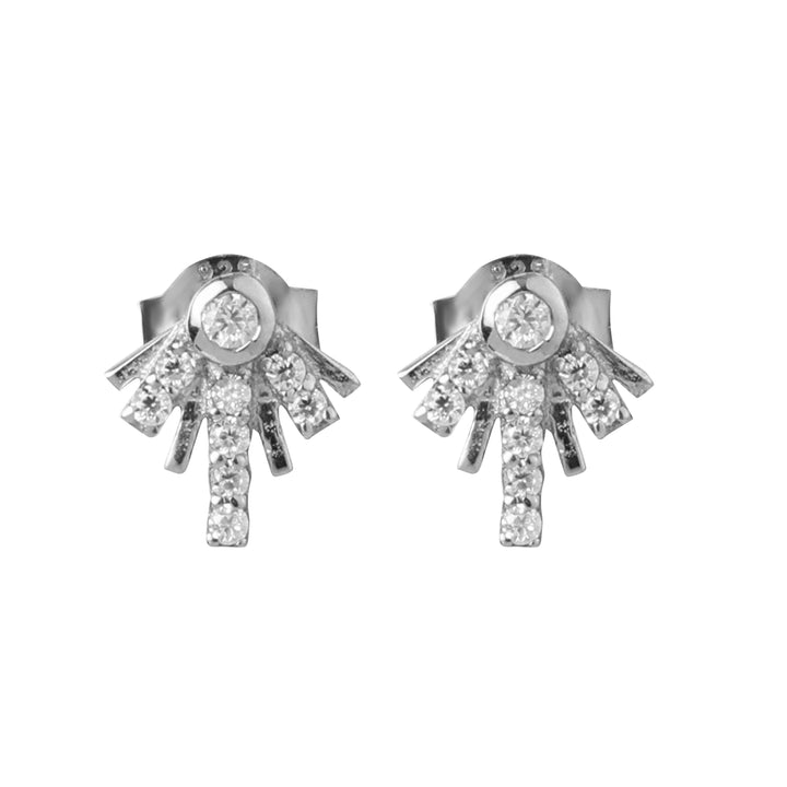 925 Silver Moissanite Raya stud Earrings for women