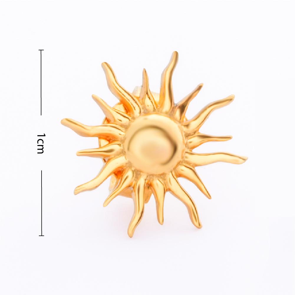 925 Sterling Silver 18K Gold Plated Sunburst Studs – Soraya Luxe 925 Sterling Silver 18K Gold Plated Sunburst Studs – Soraya Luxe